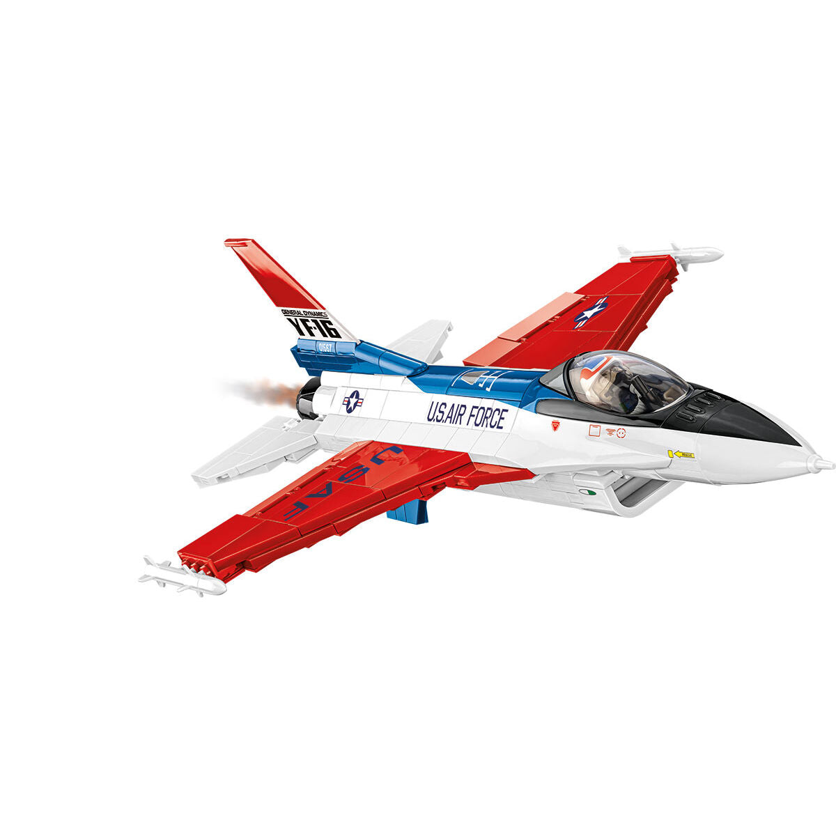 F-16 (YF-16) First Flight Edition 1974 Fighter Building Set - Image 5 of 6 | TheBrickTube