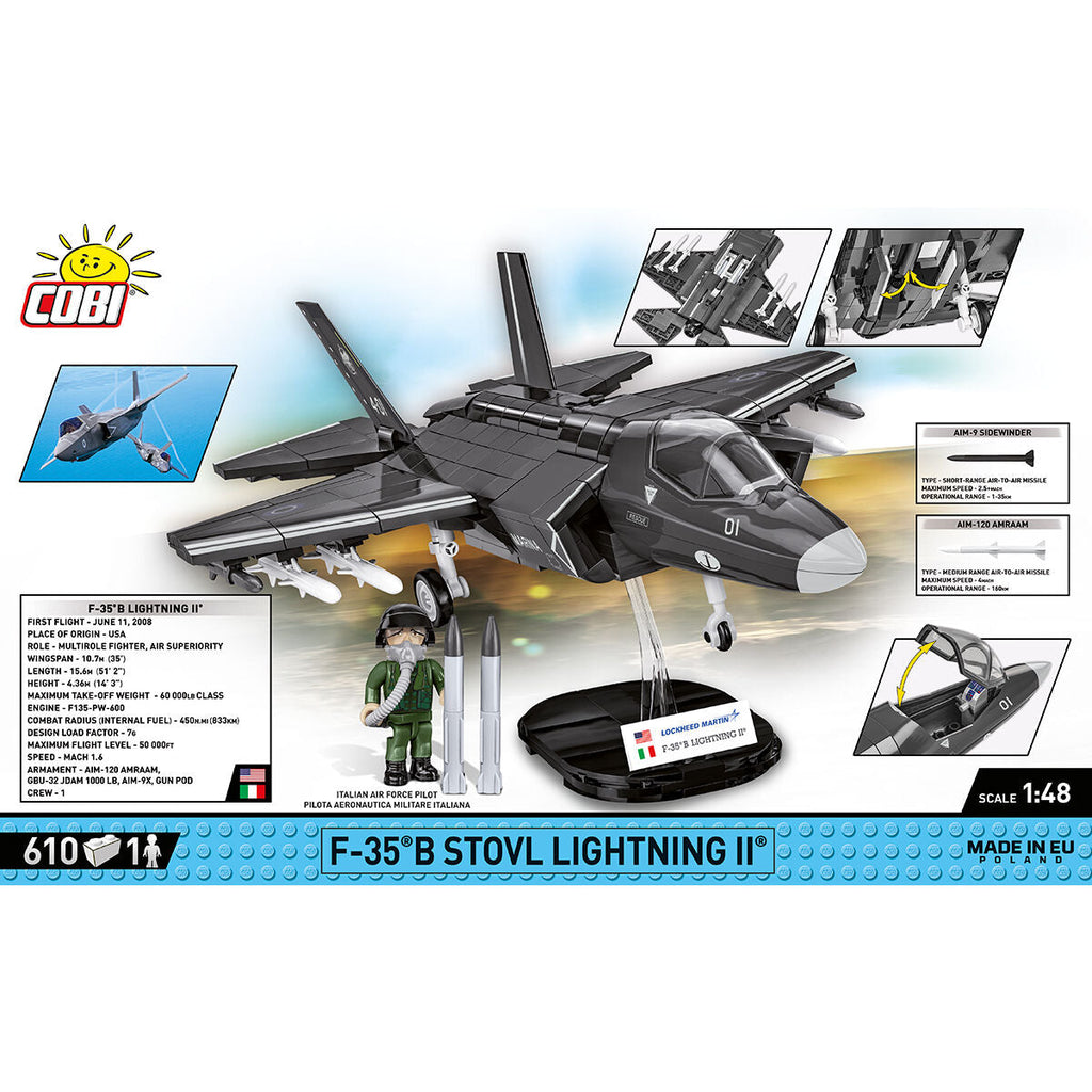F-35B STOVL Lightning II Fighter Jet Building Set - Image 4 of 6 | TheBrickTube