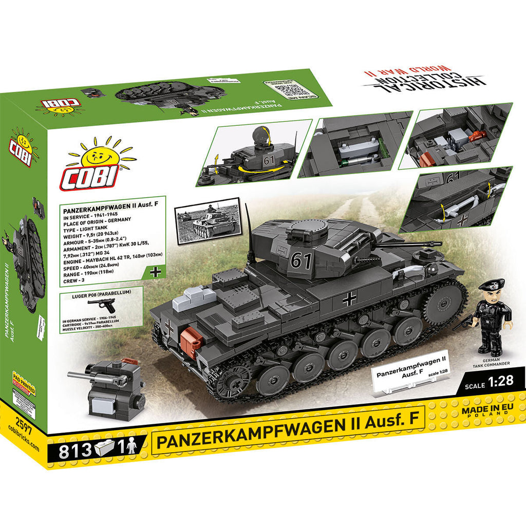 PanzerKampWagen II Ausf. F Tank Building Set - Image 2 of 6 | TheBrickTube