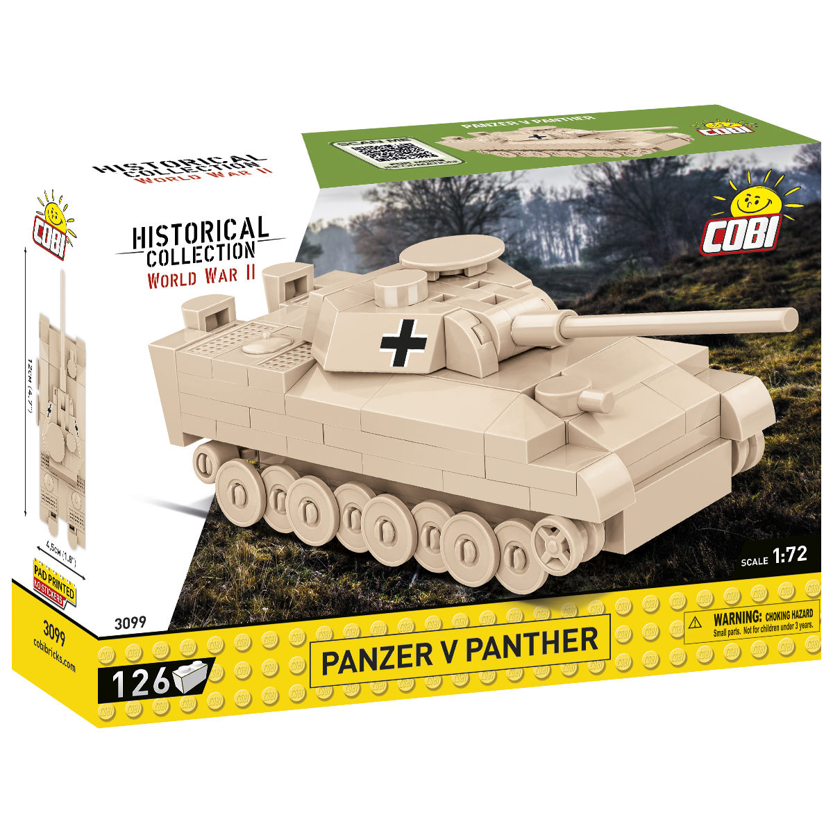 Panzer V Panther Tank 1:72 Scale Building Set - Main Image | TheBrickTube