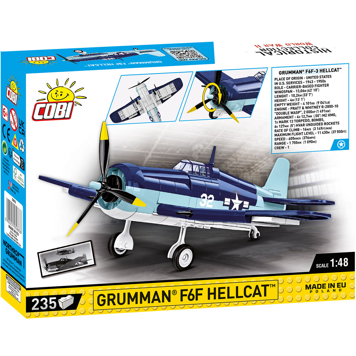 Grumman F6F Hellcat Fighter Building Set - Image 2 of 6 | TheBrickTube