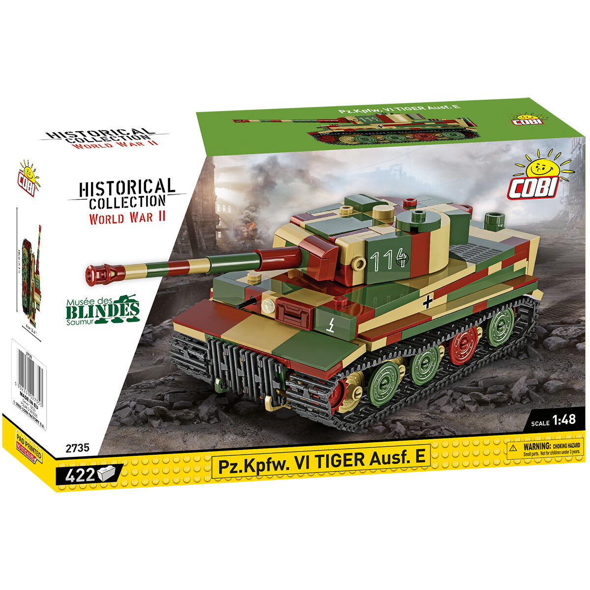 Pz. Kpfw. VI Tiger Ausf. E Tank 1:48 Building Set - Main Image | TheBrickTube
