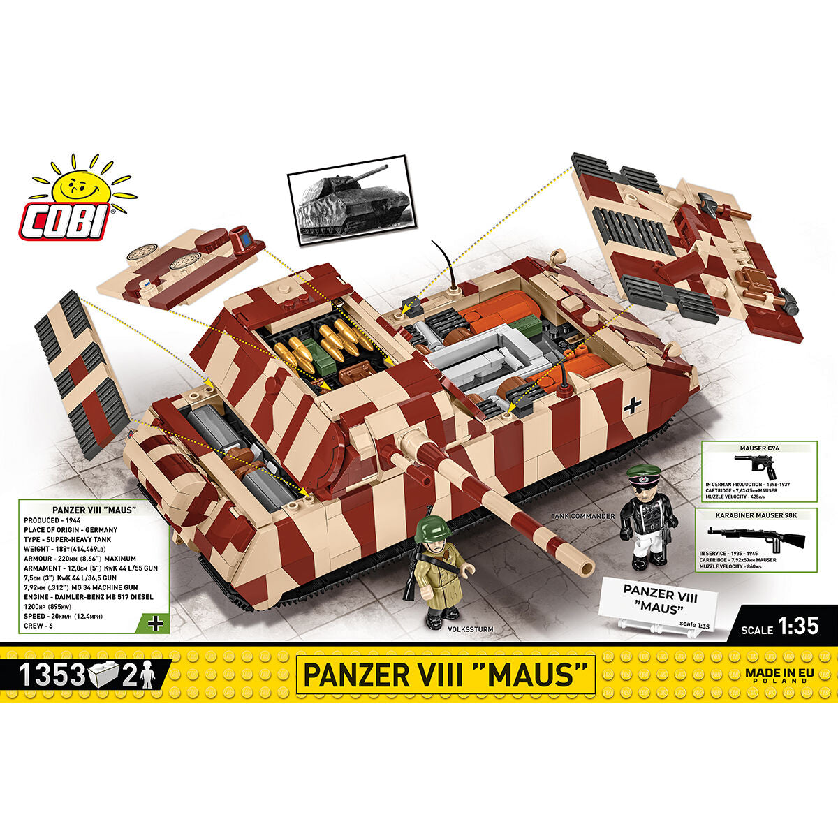 Panzer VIII "Maus" Tank Building Set - Image 4 of 6 | TheBrickTube