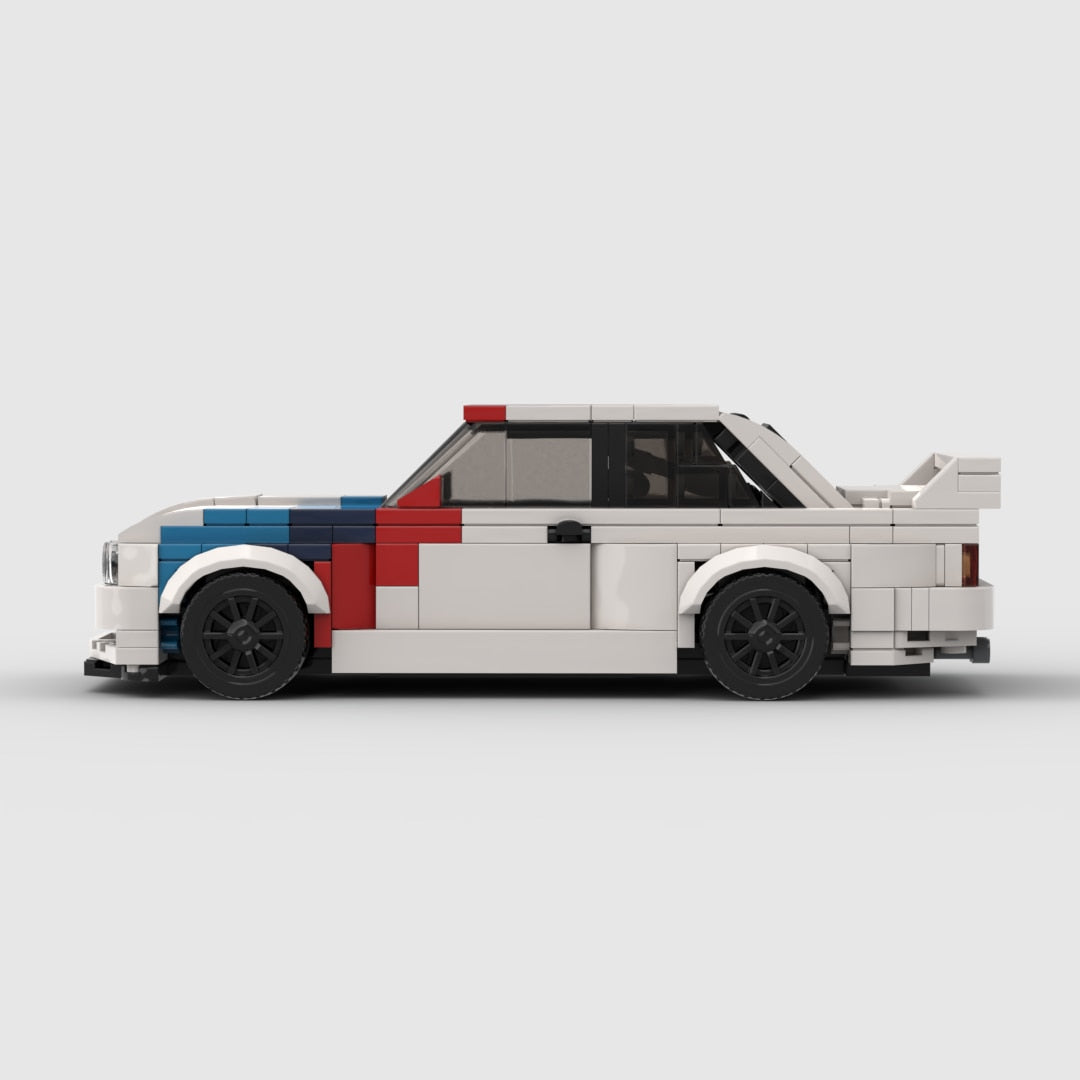 BMW M3 E30 brick model - side profile view - TheBrickTube