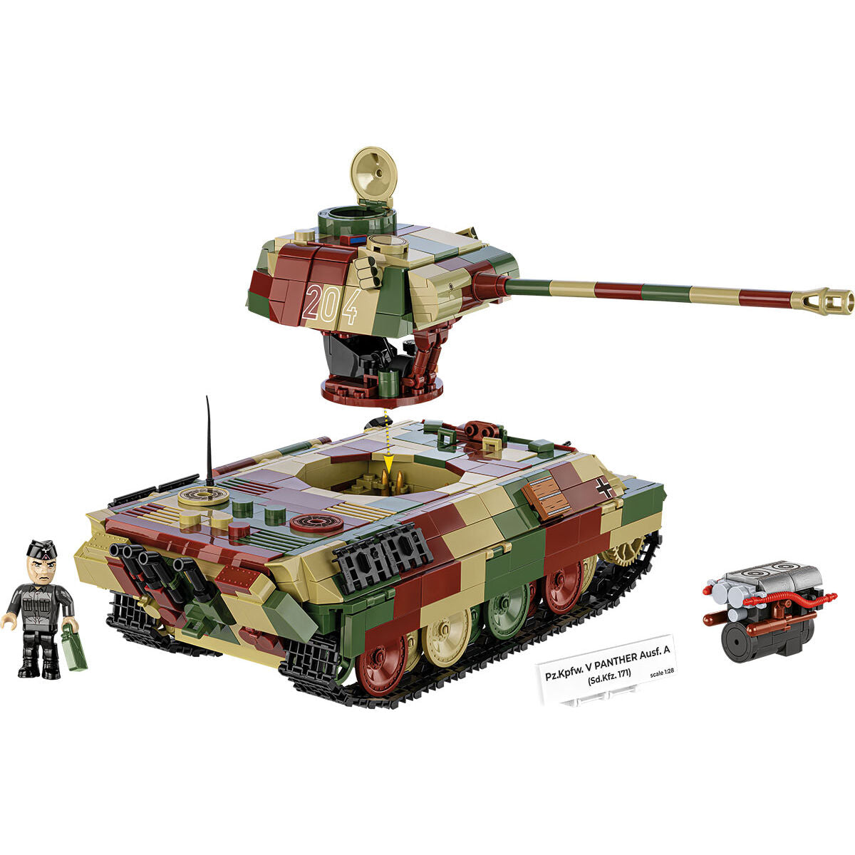 Pz.Kpfw. V PANTHER Ausf. A Tank Building Set - Image 6 of 6 | TheBrickTube
