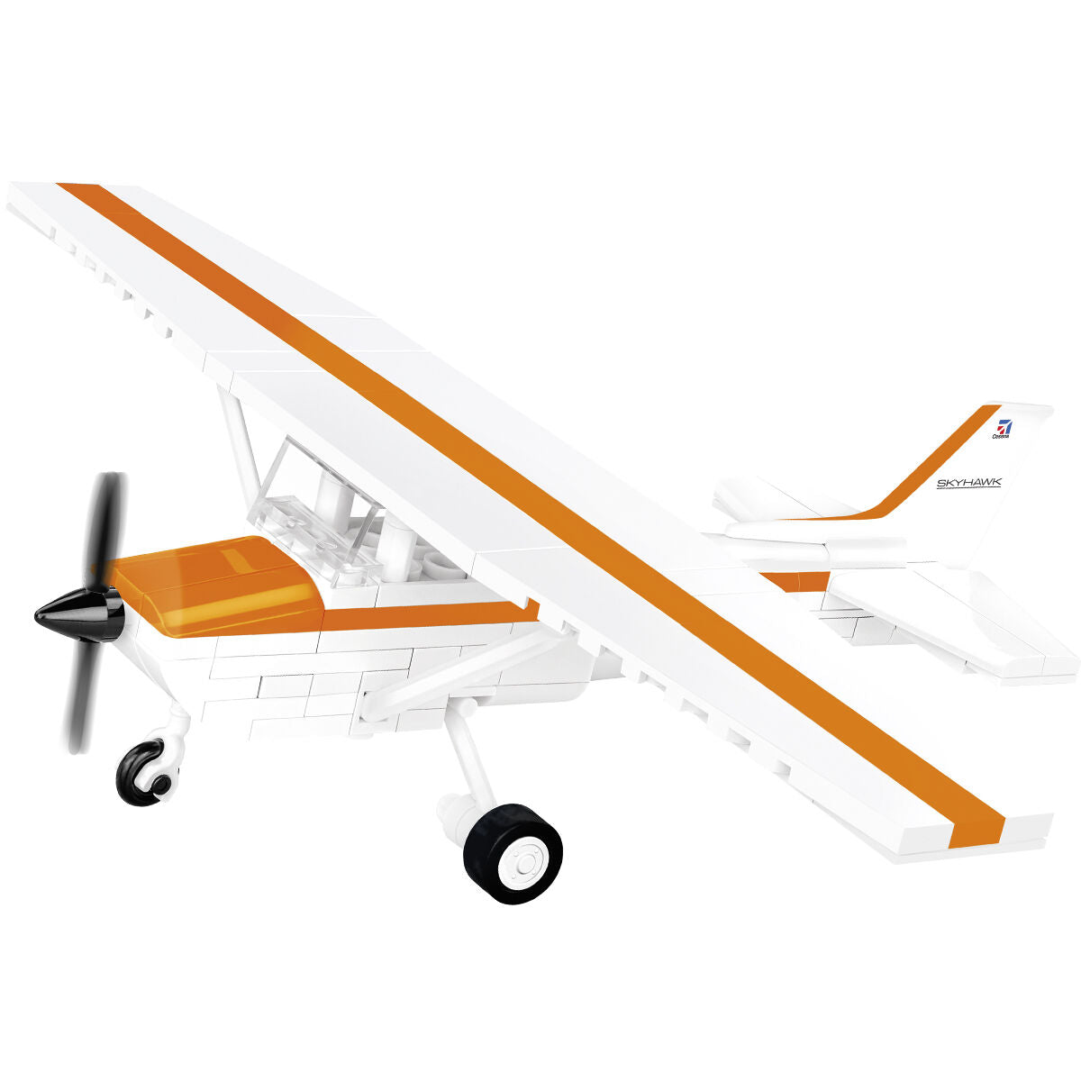 Cessna 172 Skyhawk Aircraft (Orange) Building Set - Image 3 of 6 | TheBrickTube