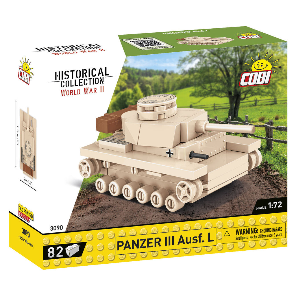 Panzer III Ausf. L Tank 1:72 Scale Building Set - Main Image | TheBrickTube