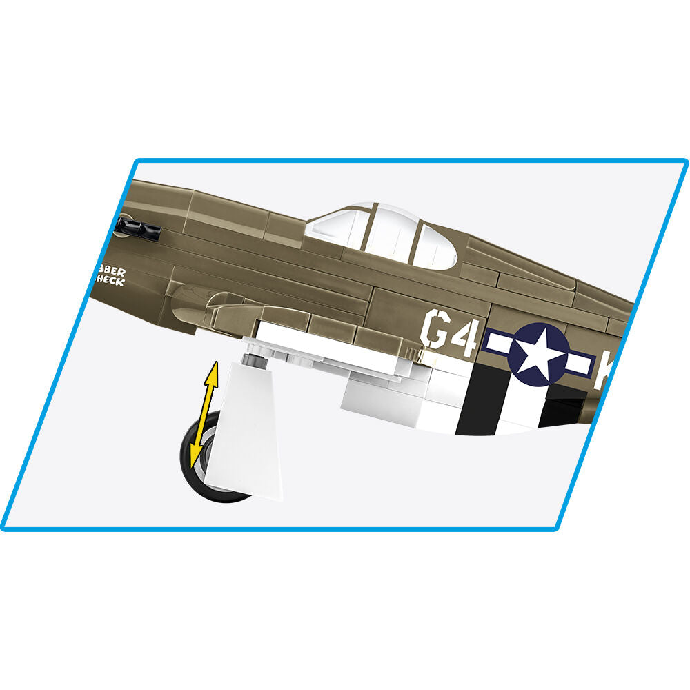 Mustang P-51B Fighter Building Set - Image 6 of 6 | TheBrickTube
