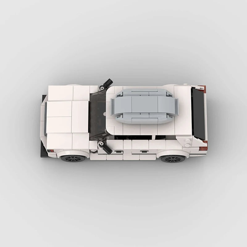 Mercedes-Benz W124 Estate brick model - top-down view - TheBrickTube