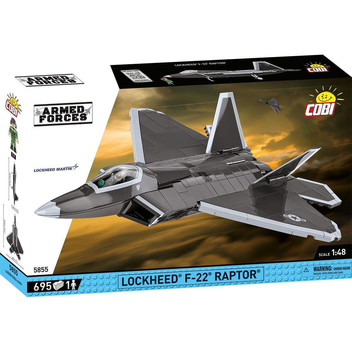 Lockheed F-22 Raptor Fighter Jet Building Set - Main Image | TheBrickTube