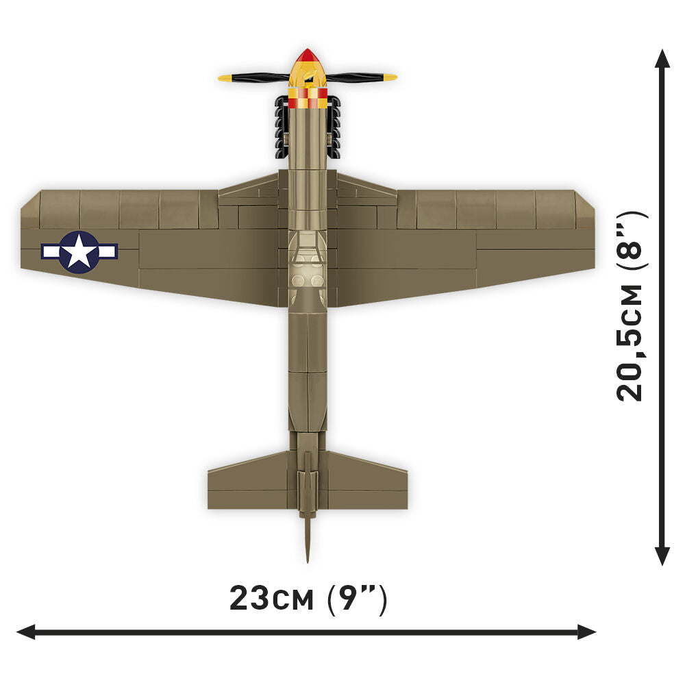Mustang P-51B Fighter Building Set - Image 5 of 6 | TheBrickTube