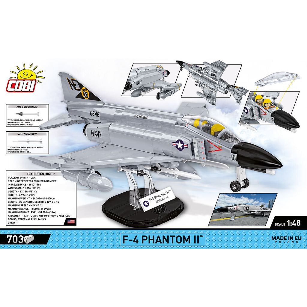 F-4 Phantom II Jet Fighter Building Set - Image 4 of 6 | TheBrickTube
