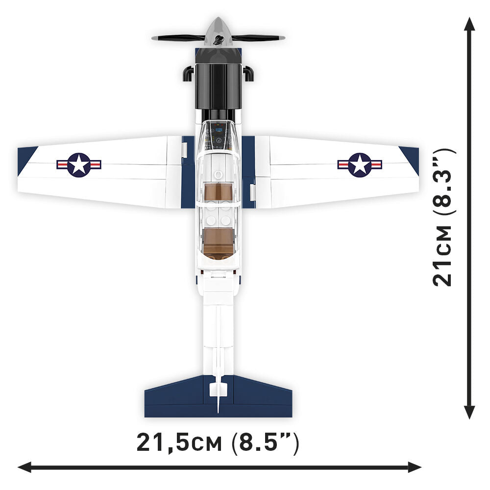 Beechcraft T-6 Texan II Turboprop Blue/White Building Set - Image 5 of 6 | TheBrickTube