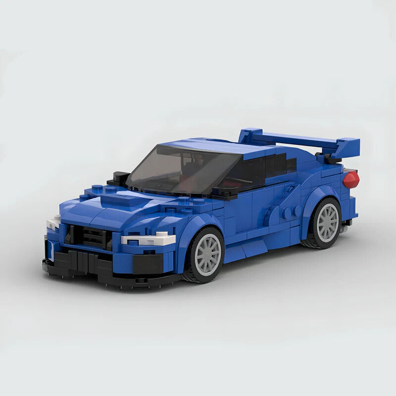 Subaru Impreza WRX STI 2016 brick model - front angle view - TheBrickTube