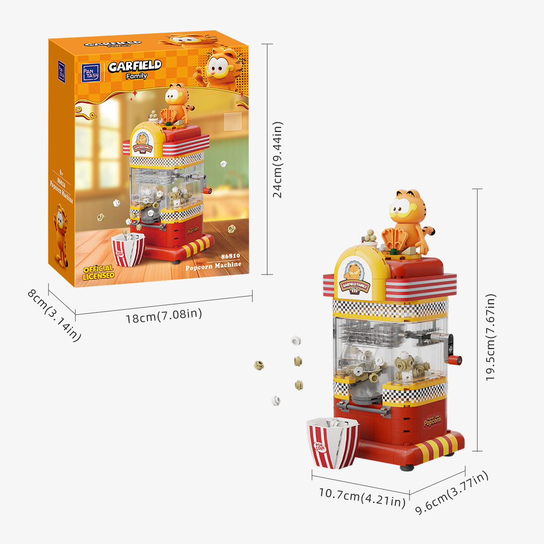 Pantasy x Garfield Fantastic Machines Series Popcorn Machine 86810 - Image 4 of 4 | TheBrickTube