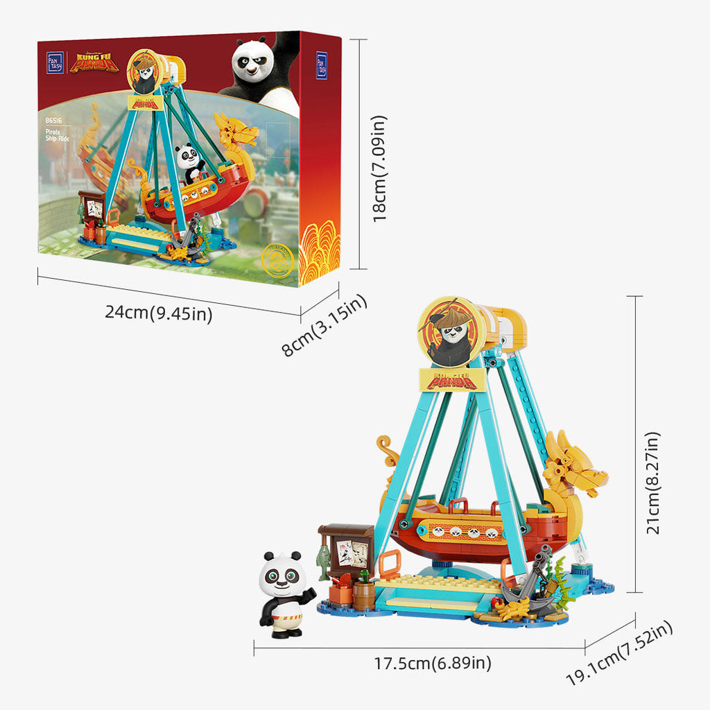 Pantasy x Kung Fu Panda Adventure Park · Pirate ship ride 86516 - Image 7 of 7 | TheBrickTube