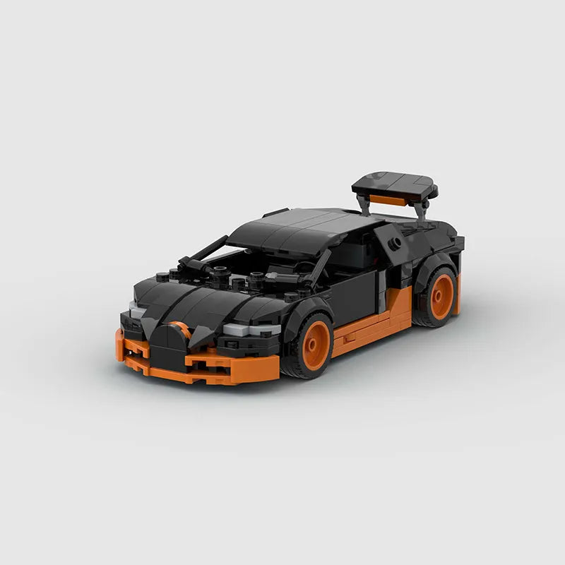 Bugatti Veyron SuperSport brick model - detail close-up - TheBrickTube