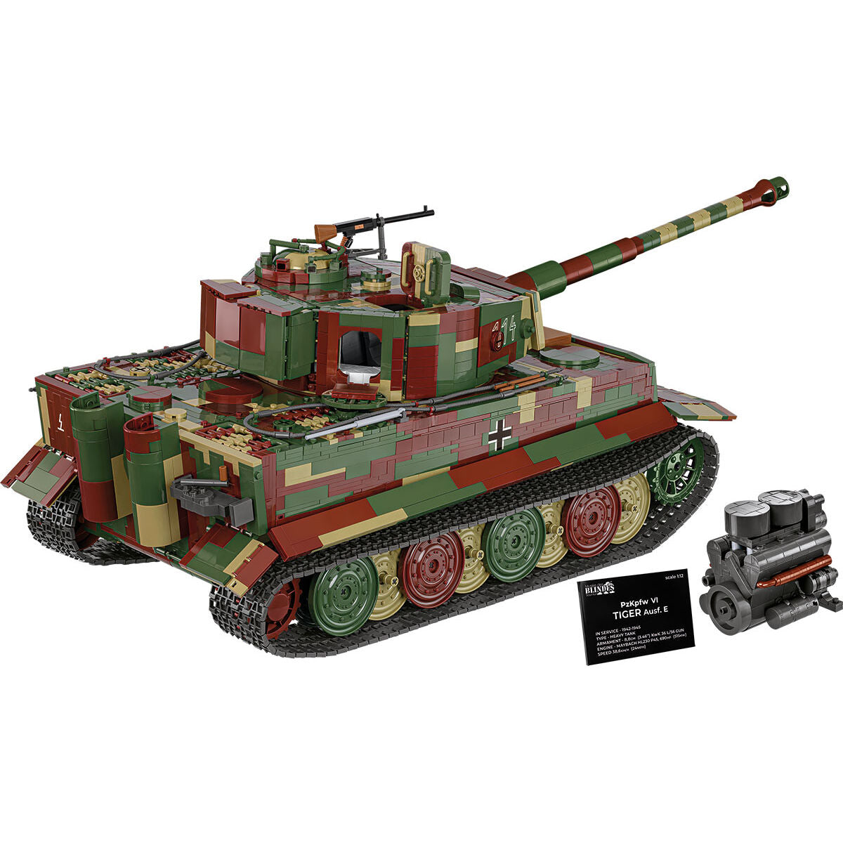 Executive Edition PzKpfw VI Ausf. E Panzer Tank Building Set - Image 5 of 6 | TheBrickTube