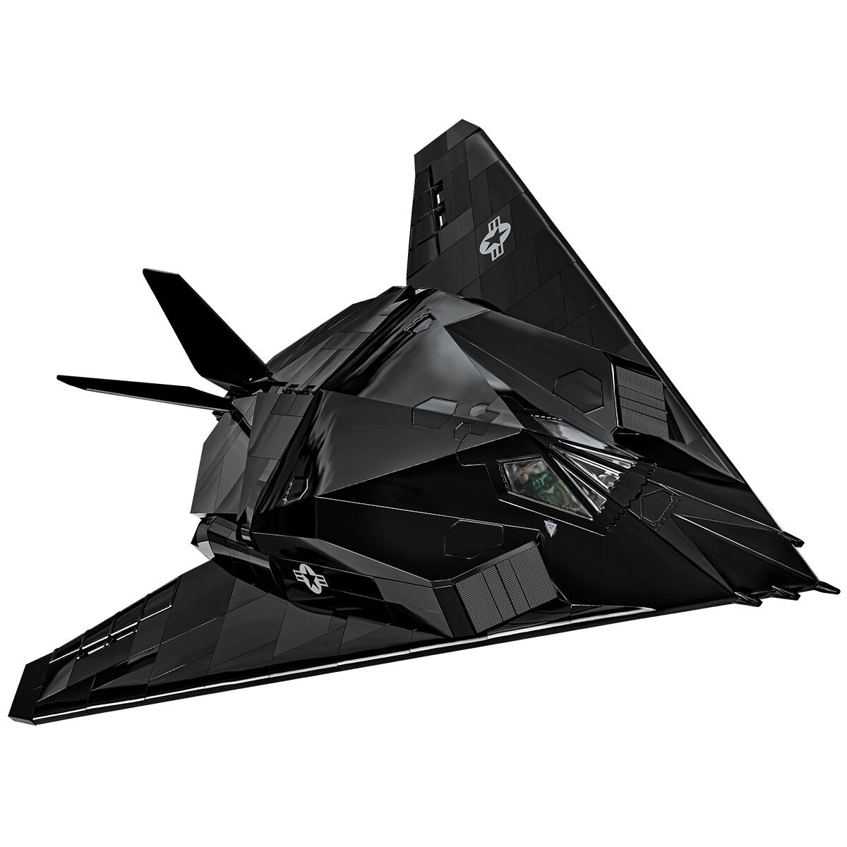 F-117 Nighthawk Stealth Fighter Building Set - Image 5 of 6 | TheBrickTube