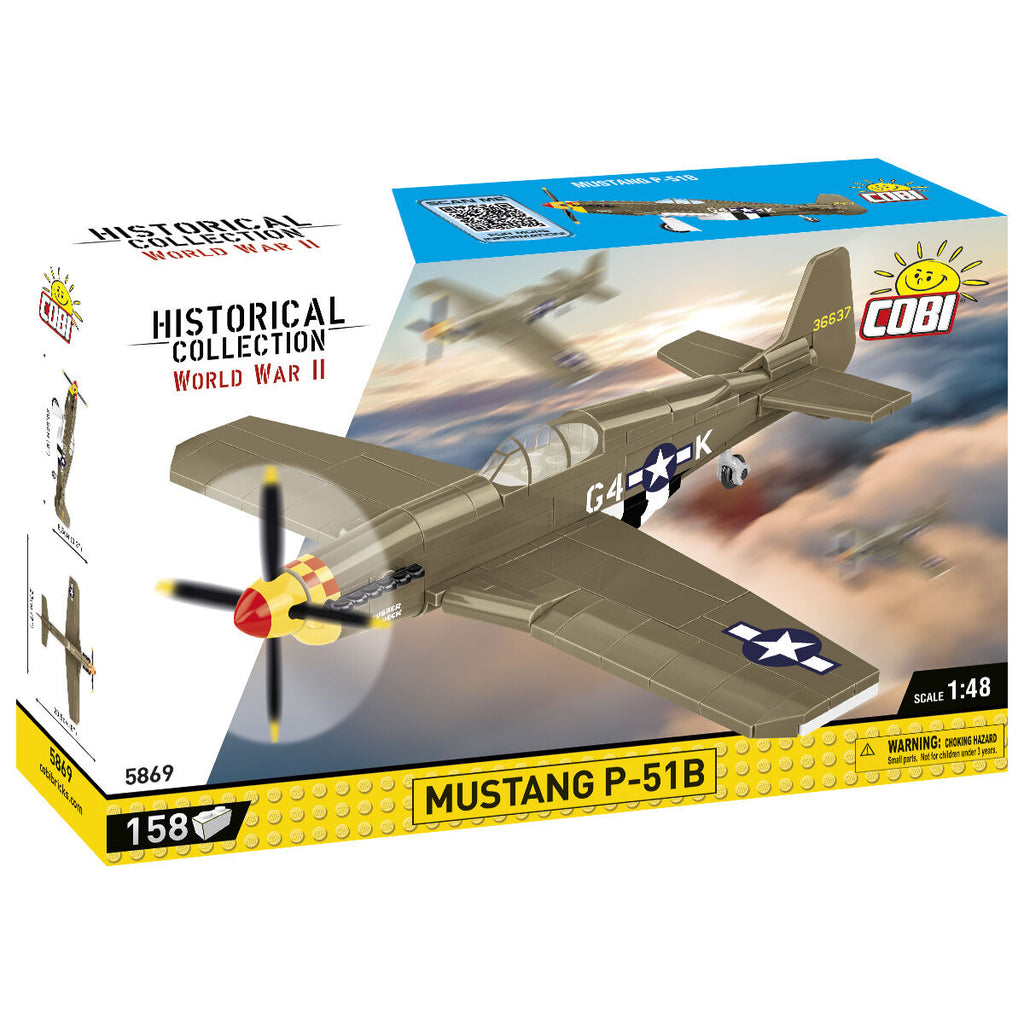 Mustang P-51B Fighter Building Set - Main Image | TheBrickTube