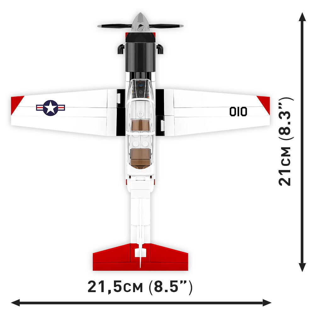 Beechcraft T-6 Texan II Turboprop Red/White Building Set - Image 5 of 6 | TheBrickTube