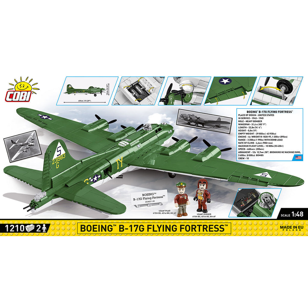 Boeing B-17G Flying Fortress Bomber Building Set - Image 4 of 6 | TheBrickTube