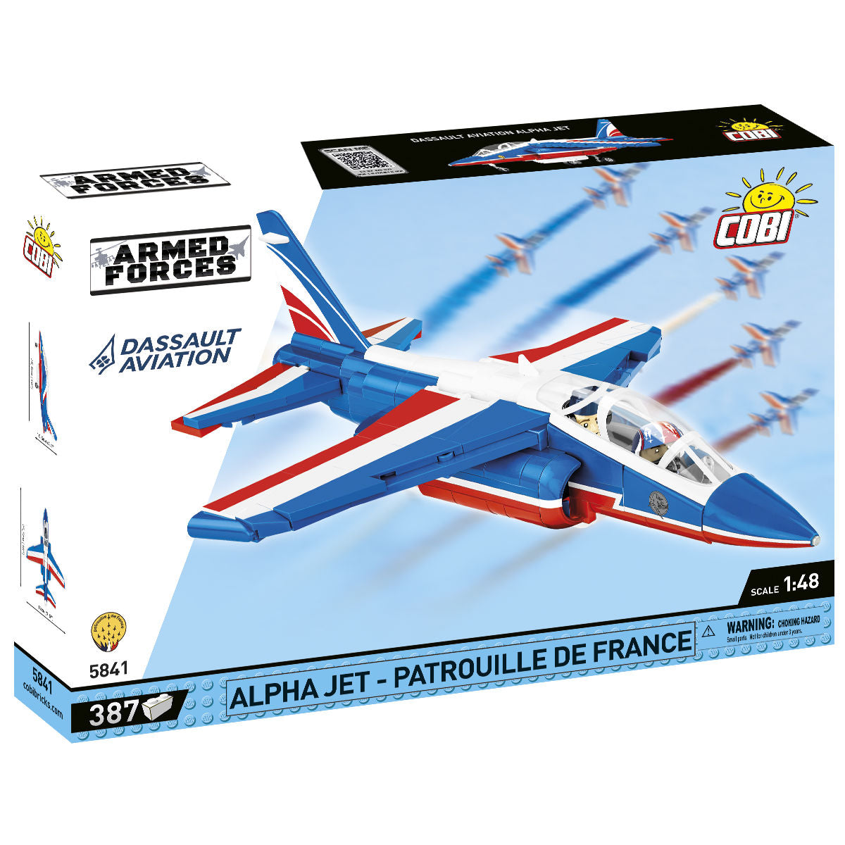 Alpha Jet - Patrouille de France Attack Jet Building Set - Main Image | TheBrickTube