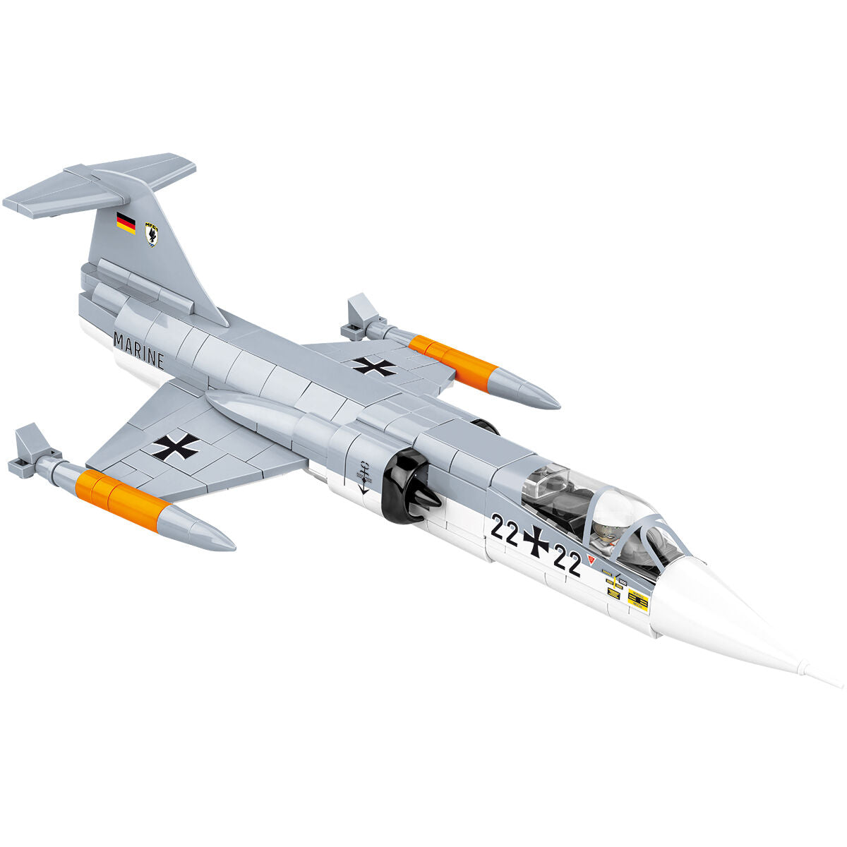 LOCKHEED F-104 Starfighter Jet Fighter Building Set - Image 4 of 6 | TheBrickTube