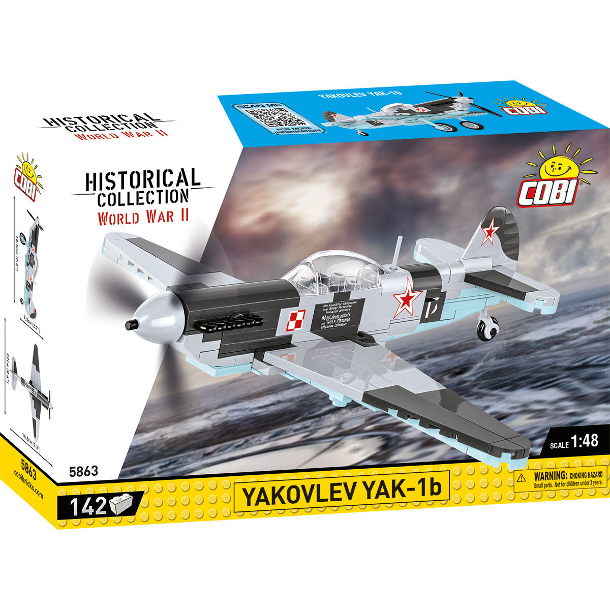 Yakovlev YAK-1b Fighter Building Set - Main Image | TheBrickTube