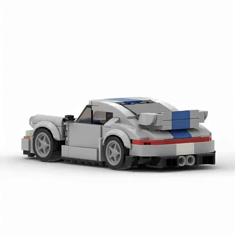 Porsche 911 Gunther Werks brick model - side profile view - TheBrickTube