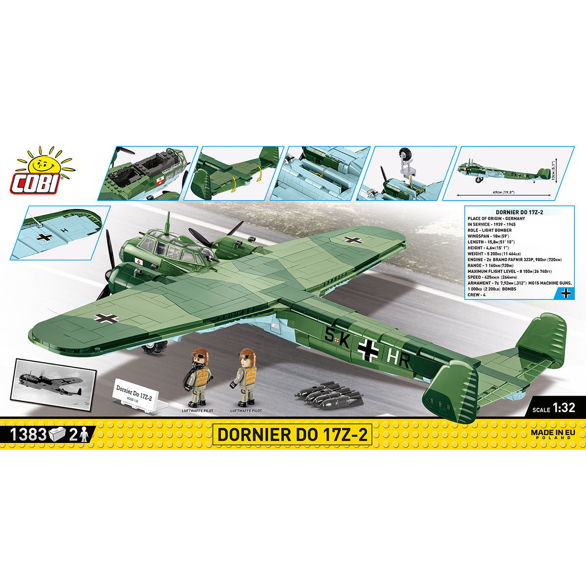 Dornier DO 17Z-2 Light Bomber Building Set - Image 4 of 6 | TheBrickTube