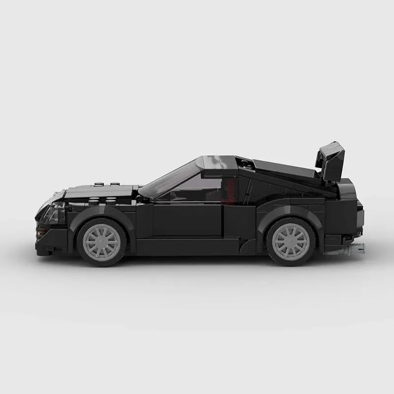 Toyota Supra MK4|Black brick model - display view - TheBrickTube