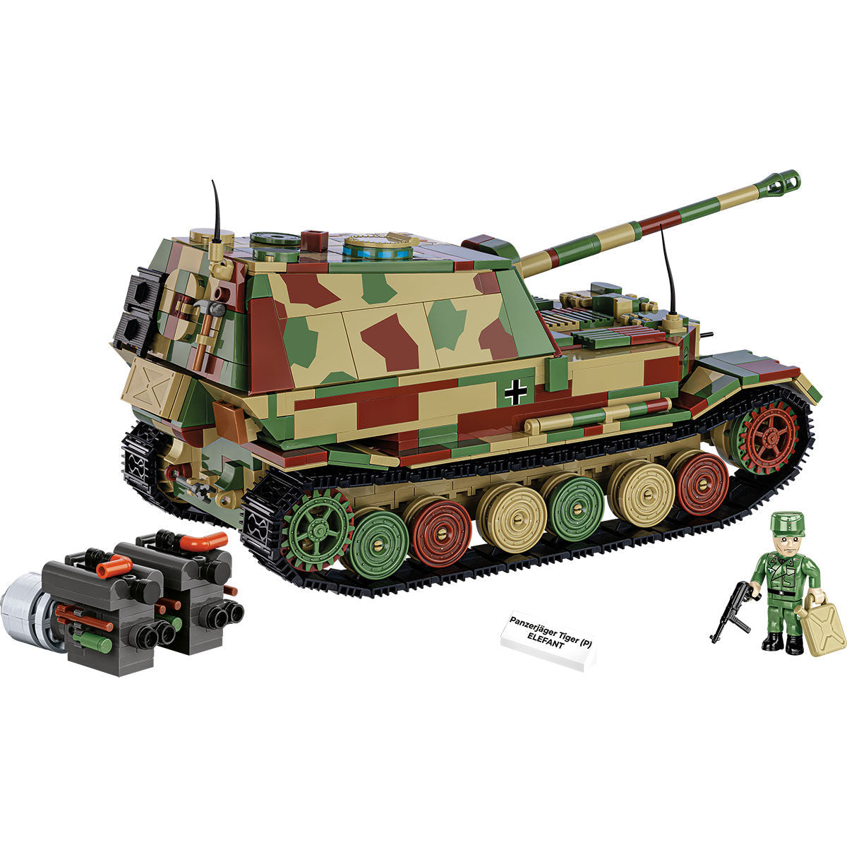 PanzerJager Tiger (P) Elefant Tank Destroyer Building Set - Image 6 of 6 | TheBrickTube