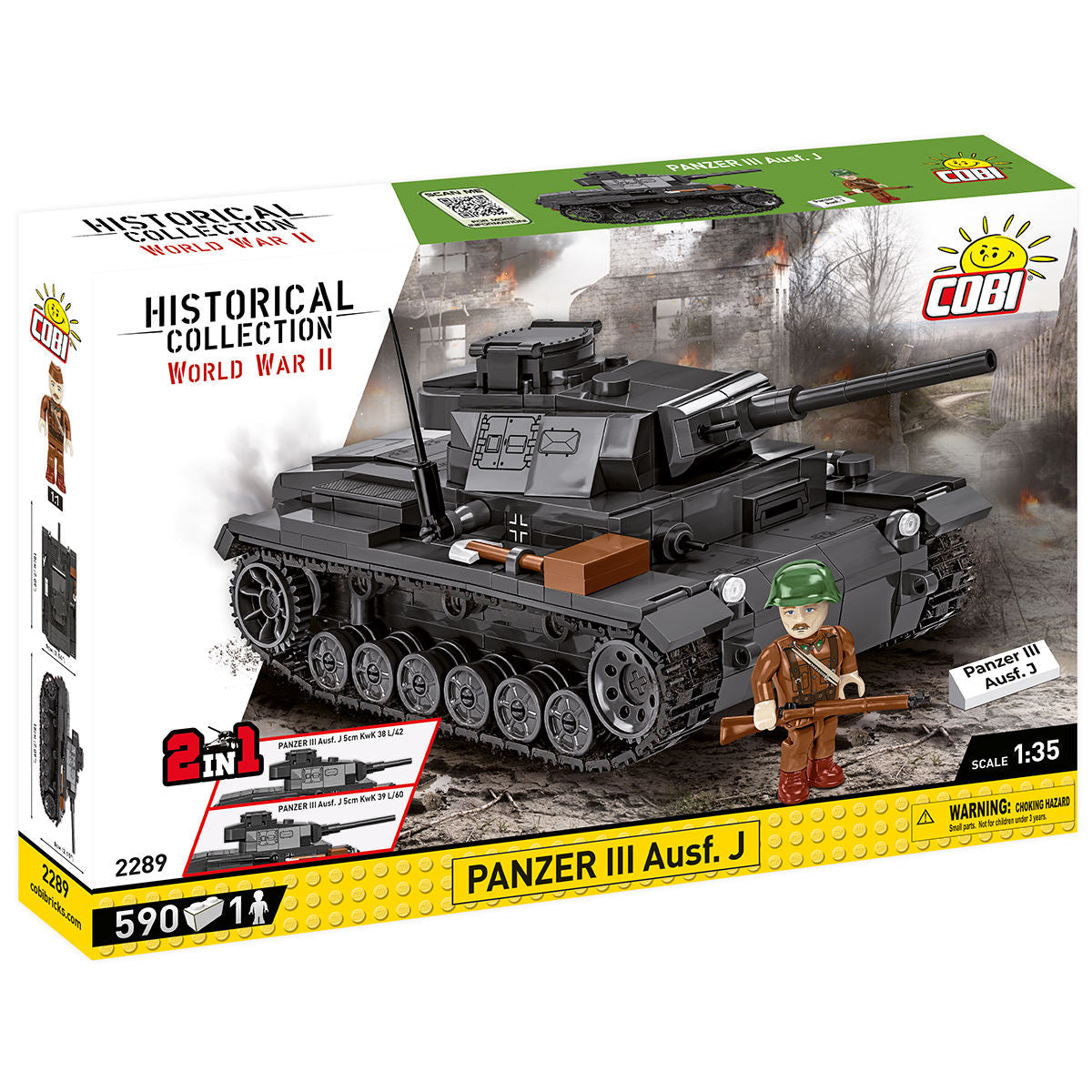 Panzer III Ausf. J Tank Building Set - Main Image | TheBrickTube