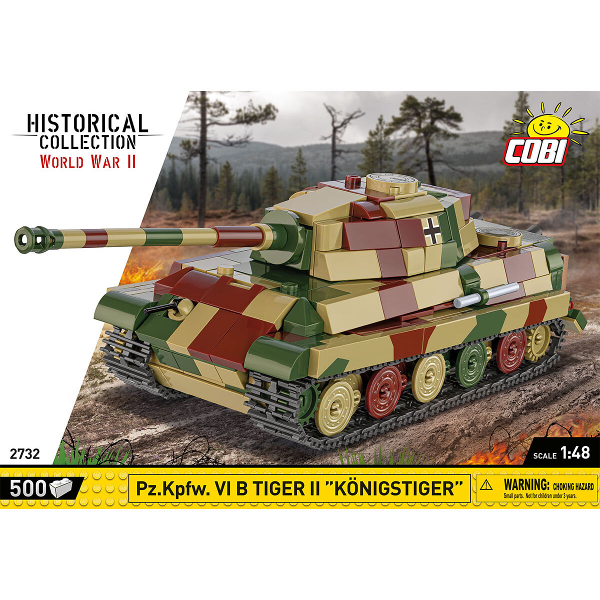 Pz. Kpfw. VI B Tiger II "Königstiger" Tank 1:48 Building Set - Image 3 of 6 | TheBrickTube