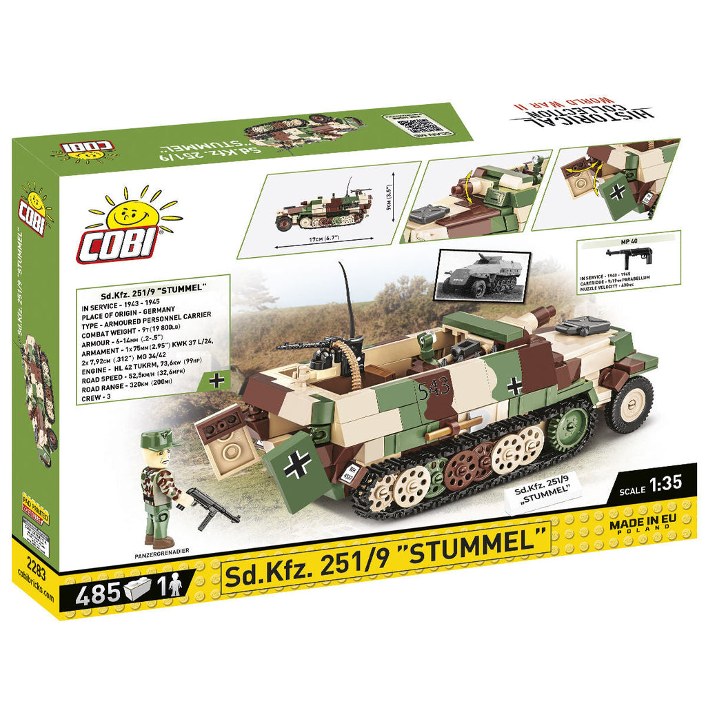 Sd.Kfz. 251/9 "Stummel" Half-Track Building Set - Image 2 of 6 | TheBrickTube