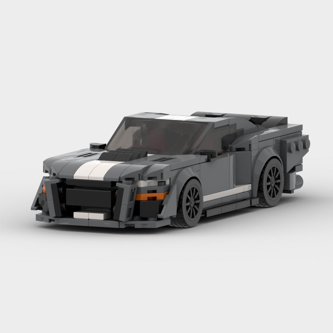 Ford Mustang Shelby GT500 brick model - display view - TheBrickTube