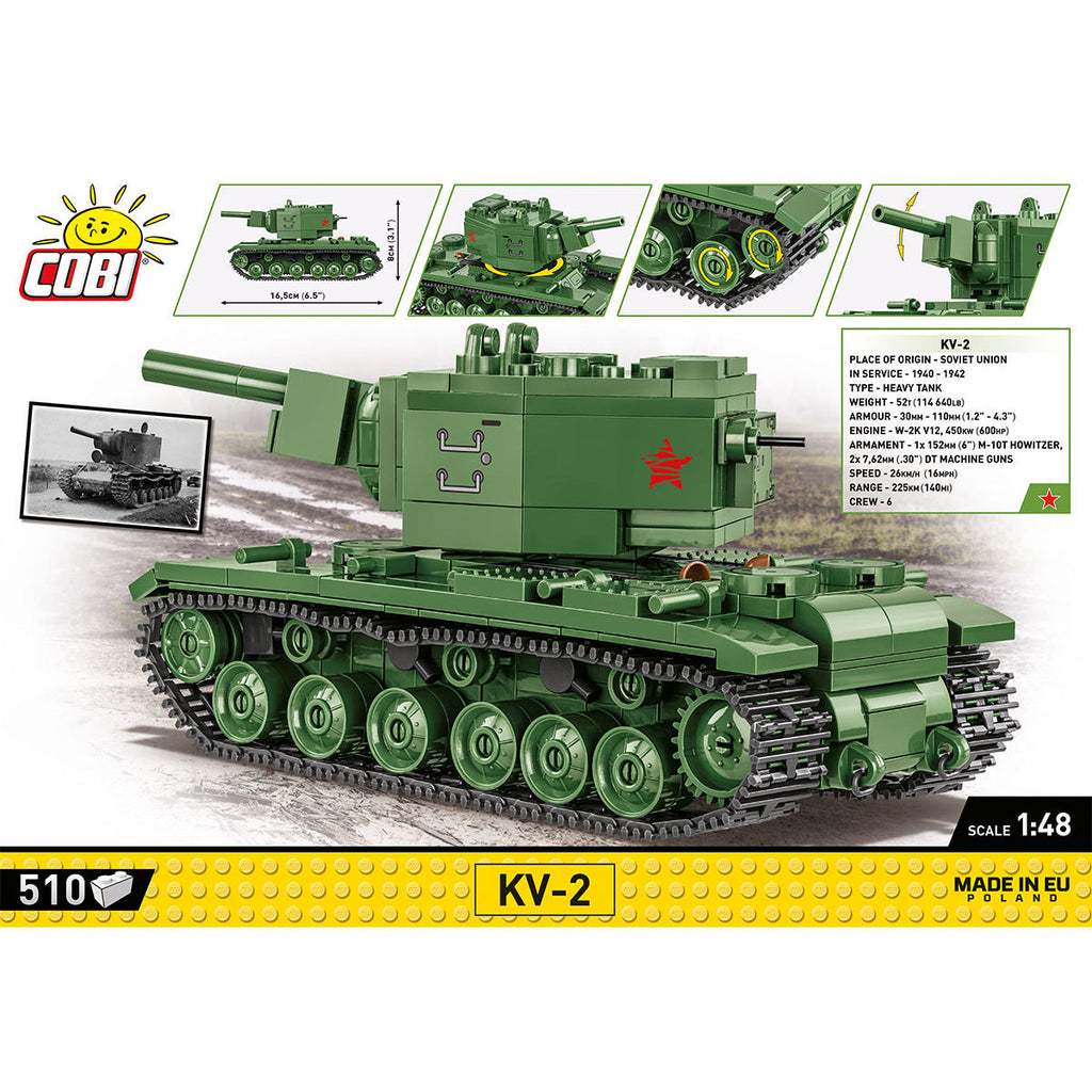 KV-2 Heavy Tank 1:48 Building Set - Image 4 of 6 | TheBrickTube