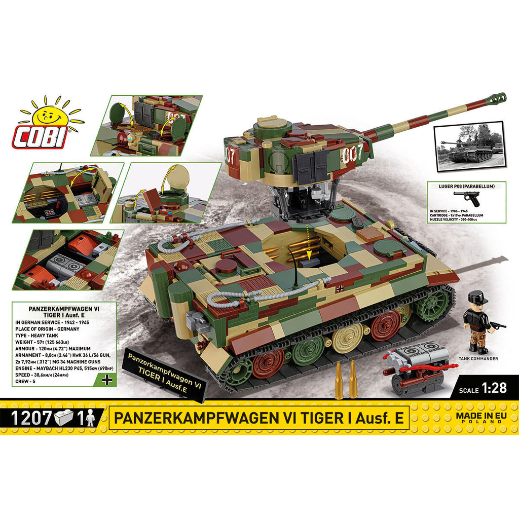 Executive Edition Panzerkampfwagen VI Tiger I Ausf. E Tank Building Set - Image 4 of 6 | TheBrickTube