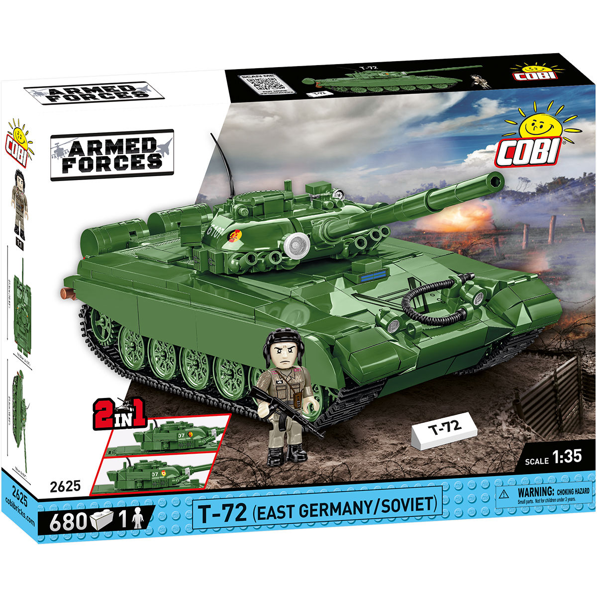 T-72 (East Germany/Soviet) Tank Building Set - Main Image | TheBrickTube
