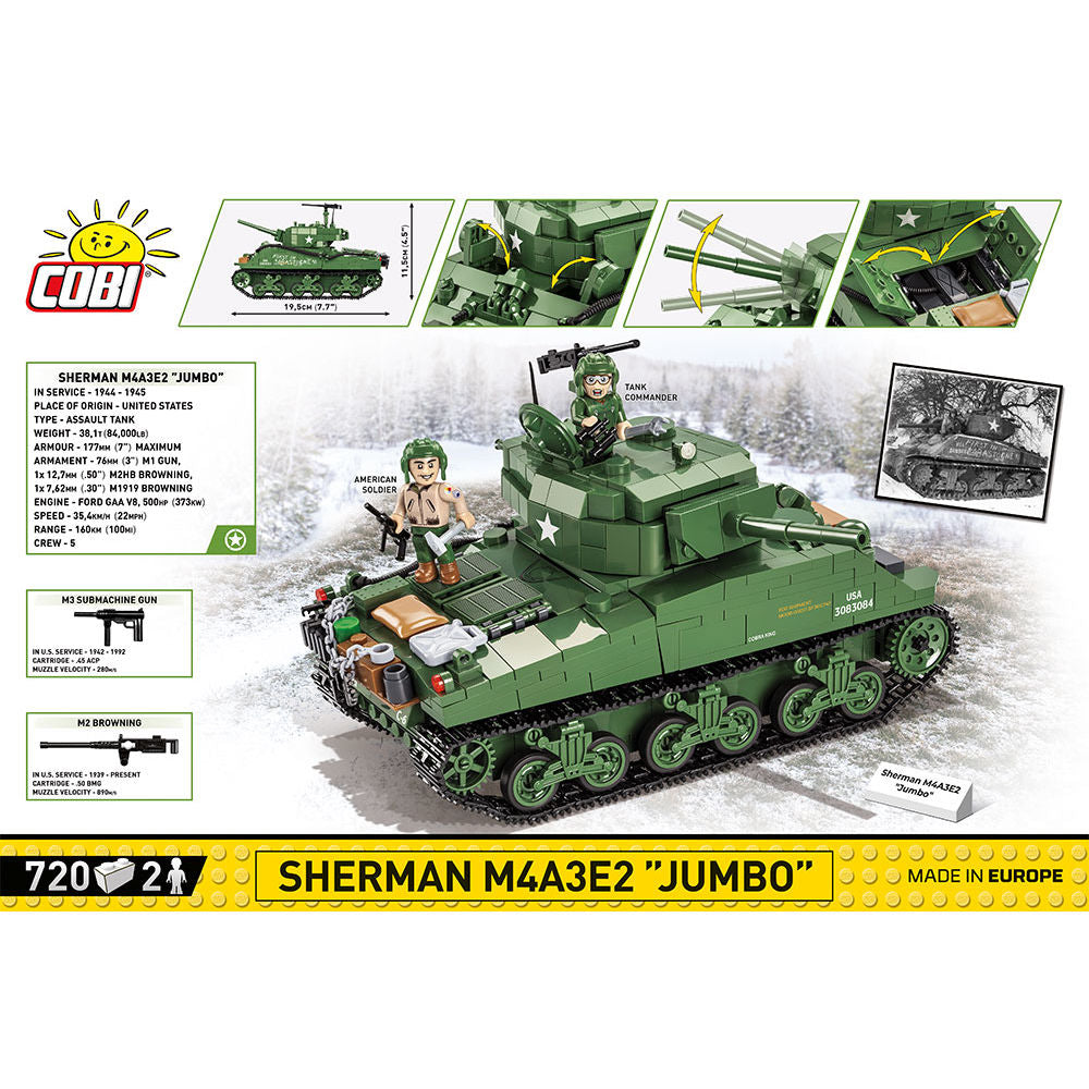 Sherman M4A3E2 "Jumbo" Tank Building Set - Image 4 of 6 | TheBrickTube