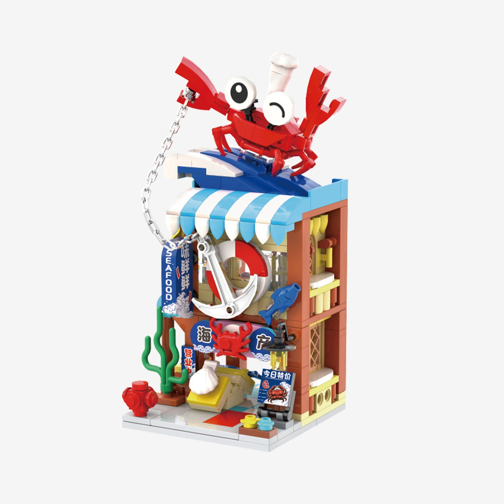 Food Street Series 56002 | Brick Building Set - Main Image | TheBrickTube