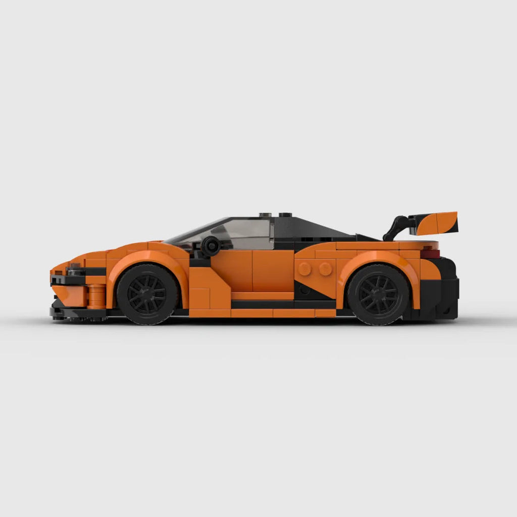 Mclaren 720S GT3 brick model - rear angle view - TheBrickTube