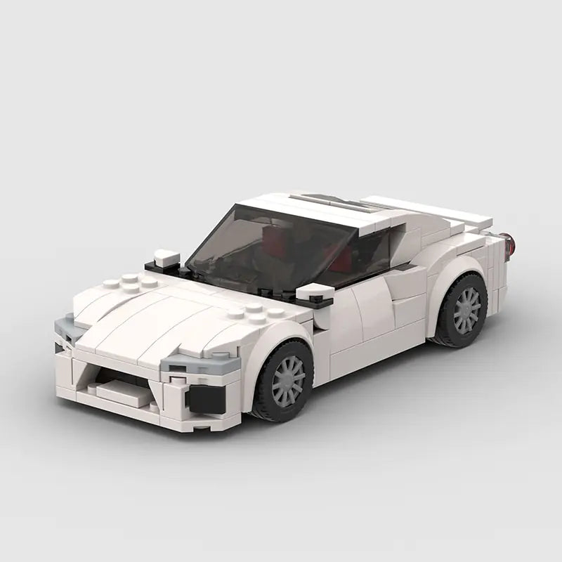 Toyota GT86 brick model - front angle view - TheBrickTube