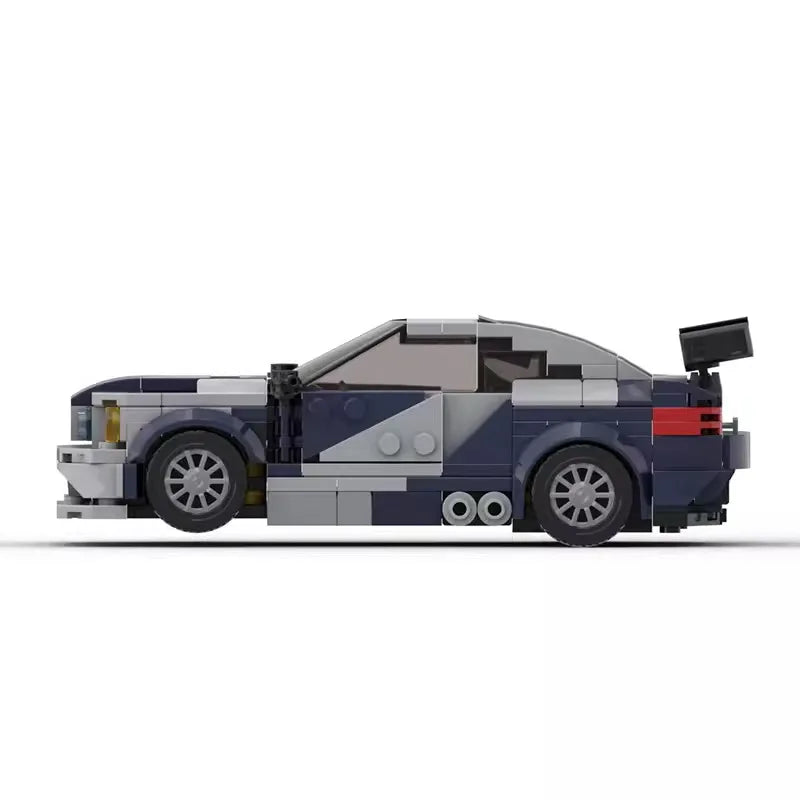 BMW E46 M3 Need For Speed brick model - detail close-up - TheBrickTube