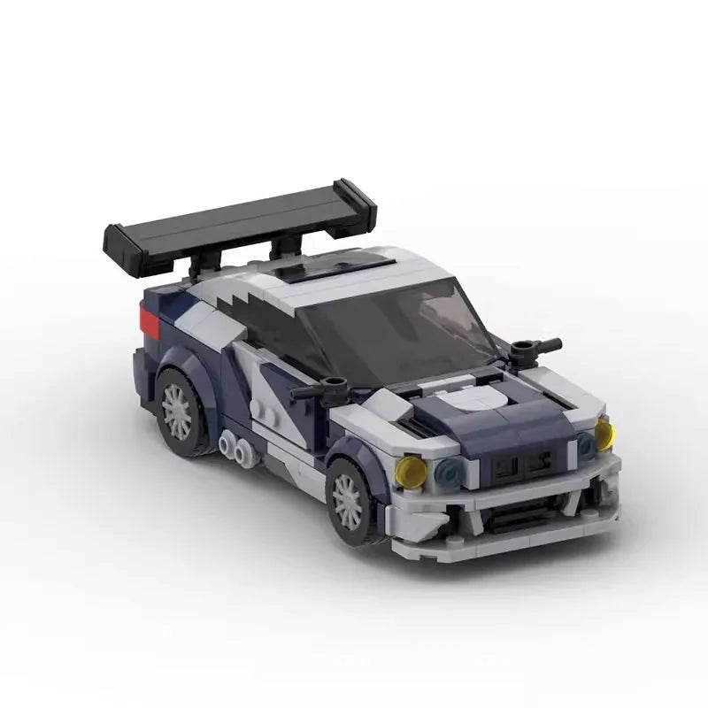 BMW E46 M3 Need For Speed brick model - side profile view - TheBrickTube