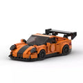 Porsche 911 GT3RS Halloween Edition brick model - front angle view - TheBrickTube