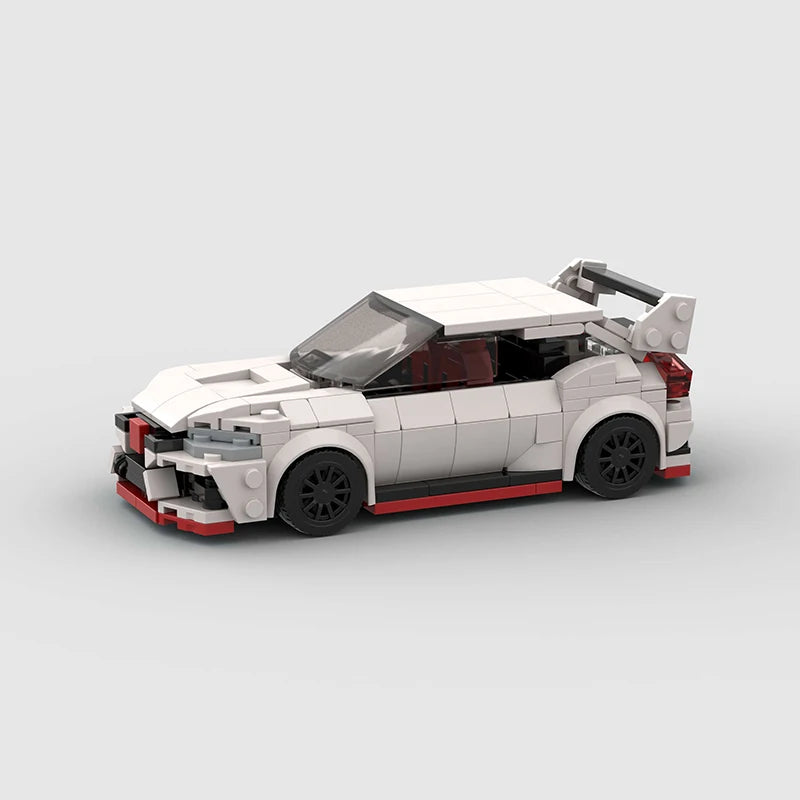 Honda Civic Type-R brick model - front angle view - TheBrickTube