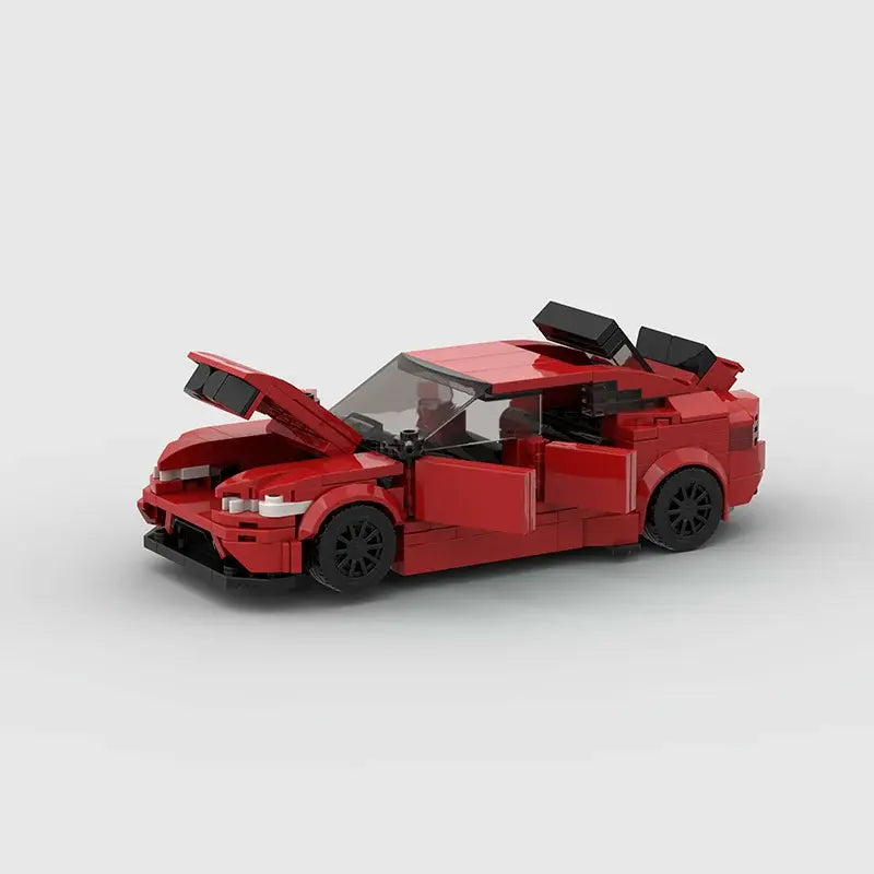 BMW M5 Competition brick model - side profile view - TheBrickTube