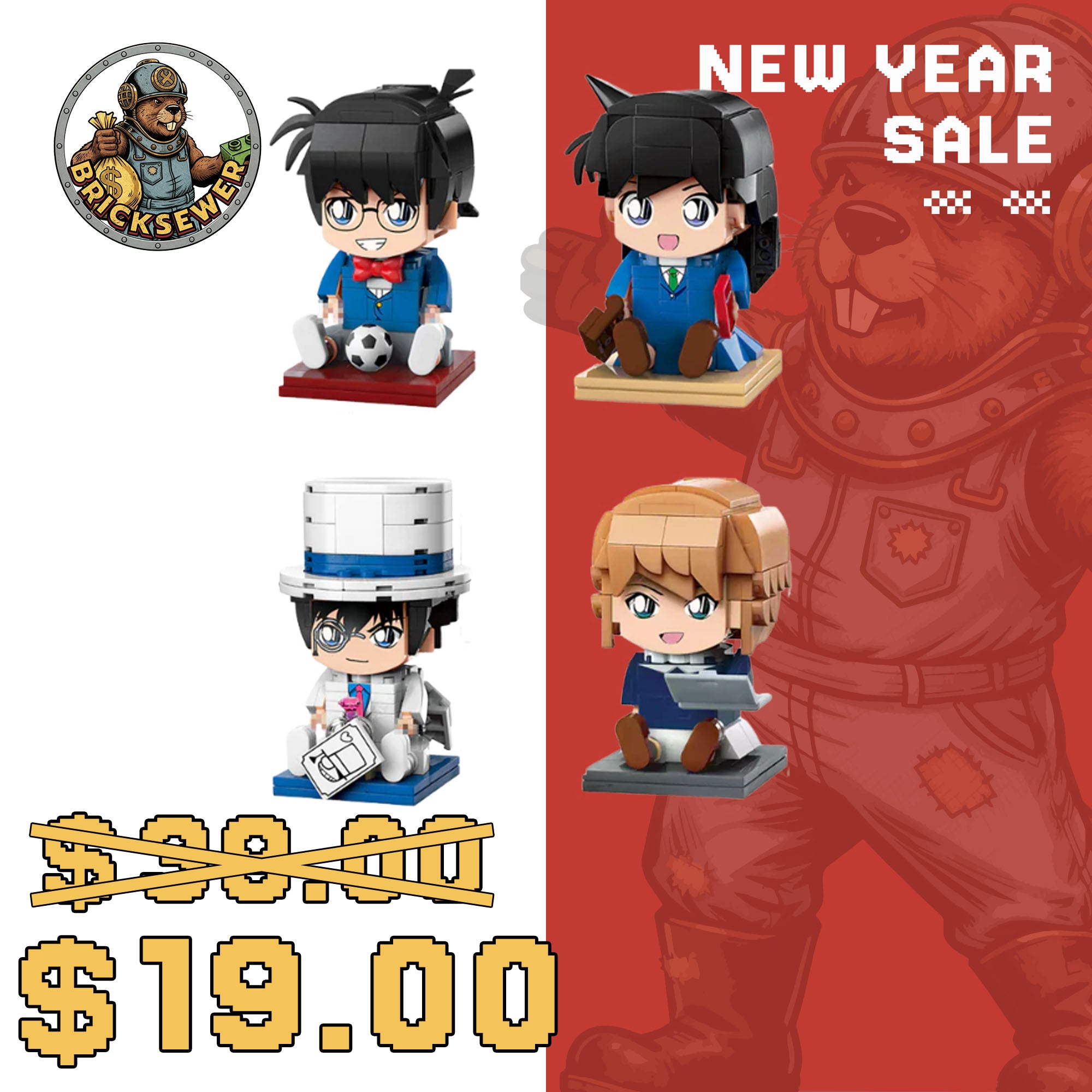 Detective Conan Mini Minifigures Movie | Brick Building Set - Main Image | TheBrickTube